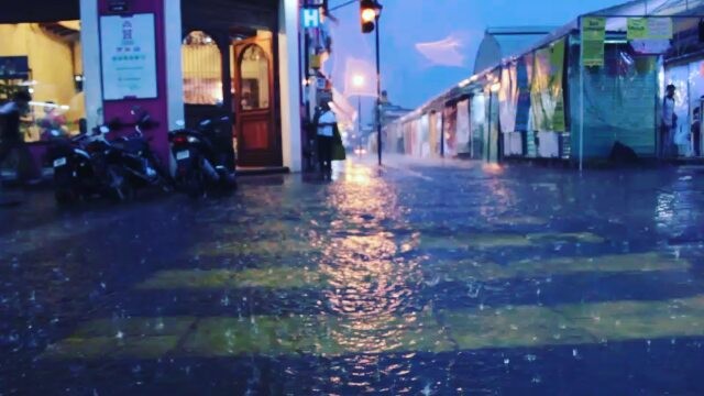OAXACA MEXICO -MAY 2016
Tropical surprise storm, outdoor street market, centre town. 
#storm #rain #rainy #floodedstreets #oaxaca #oaxacamexico